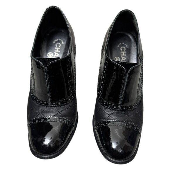 CHANEL Stunning LEATHER Luxury Designer QUILTED Pumps Heels Womens 7.5 US - Picture 6 of 10